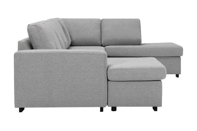 Crazy 5-sits Högervänd U-formad X-Large Soffa med Divan och Schäslong i Tyg - Grå - Möbler - Vardagsrum - Soffor - U-soffor
