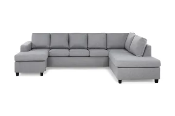 Crazy 5-sits Högervänd U-formad X-Large Soffa med Divan och Schäslong i Tyg