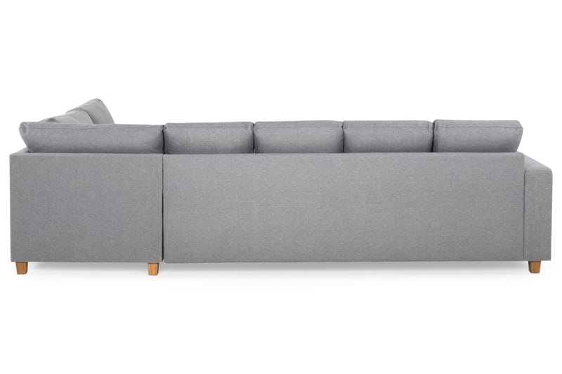 Crazy 5-sits Högervänd U-formad X-Large Soffa med Divan och Schäslong i Tyg - Grå - Möbler - Vardagsrum - Soffor - U-soffor