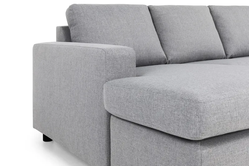 Crazy 5-sits Högervänd U-formad X-Large Soffa med Divan och Schäslong i Tyg - Grå - Möbler - Vardagsrum - Soffor - U-soffor