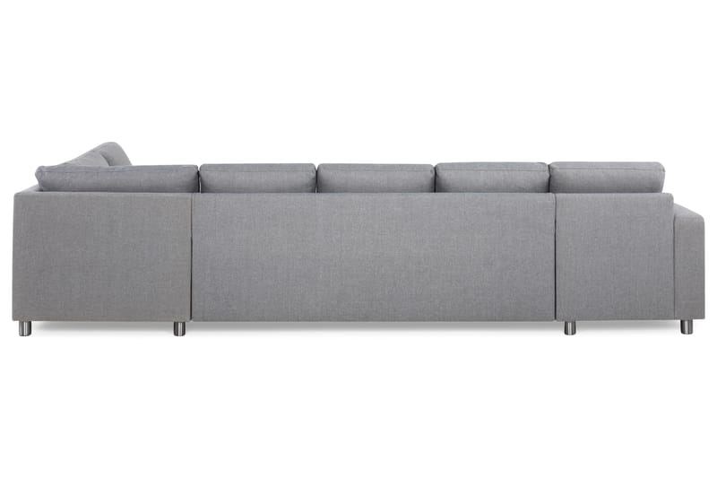 Crazy 5-sits Högervänd U-formad X-Large Soffa med Divan och Schäslong i Tyg - Grå - Möbler - Vardagsrum - Soffor - U-soffor