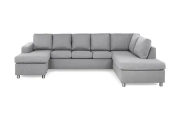 Crazy 5-sits Högervänd U-formad X-Large Soffa med Divan och Schäslong i Tyg