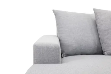 Crazy 5-sits Högervänd U-formad X-Large Soffa med Divan och Schäslong i Tyg inkl Kuvertkuddar - Grå - Möbler - Vardagsrum - Soffor - U-soffor