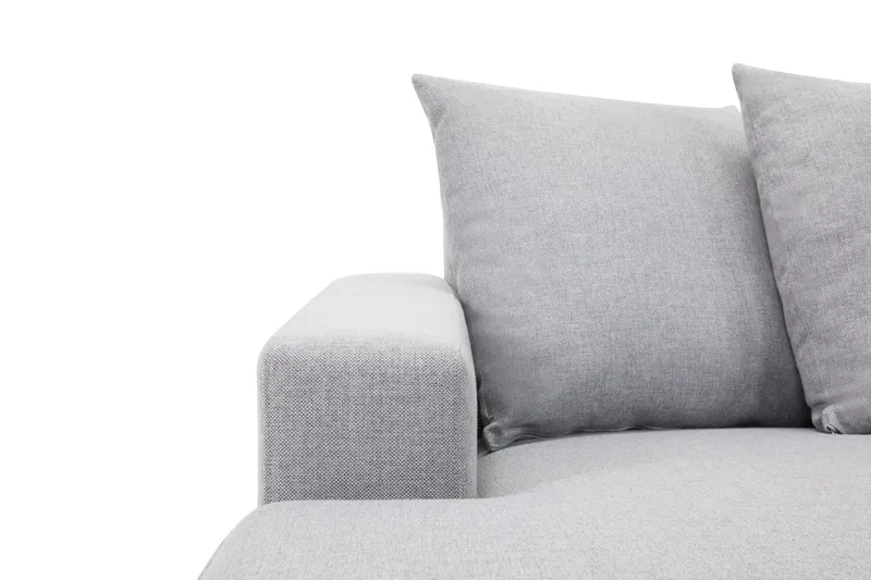 Crazy 5-sits Högervänd U-formad X-Large Soffa med Divan och Schäslong i Tyg inkl Kuvertkuddar - Grå - Möbler - Vardagsrum - Soffor - U-soffor