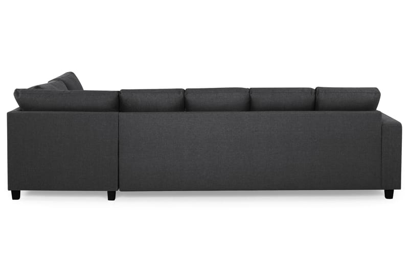 Crazy 5-sits Högervänd U-formad X-Large Soffa med Divan och Schäslong i Tyg - Mörkgrå - Möbler - Vardagsrum - Soffor - U-soffor