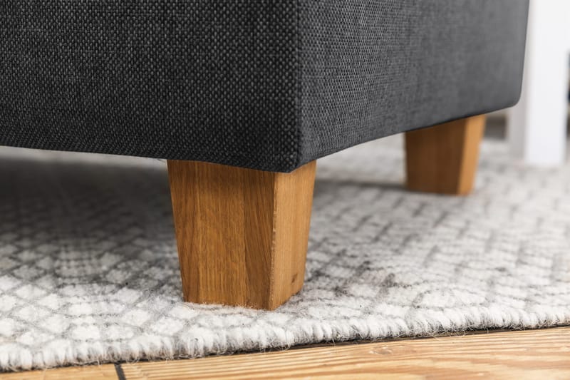 Crazy 5-sits Högervänd U-formad X-Large Soffa med Divan och Schäslong i Tyg - Mörkgrå - Möbler - Vardagsrum - Soffor - U-soffor