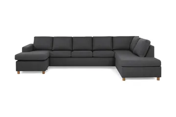Crazy 5-sits Högervänd U-formad X-Large Soffa med Divan och Schäslong i Tyg