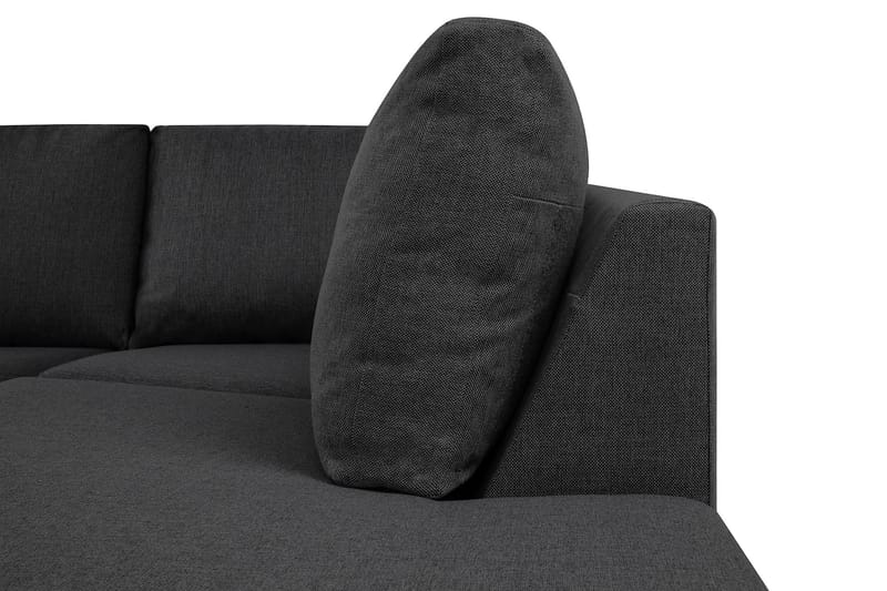 Crazy 5-sits Högervänd U-formad X-Large Soffa med Divan och Schäslong i Tyg - Mörkgrå - Möbler - Vardagsrum - Soffor - U-soffor