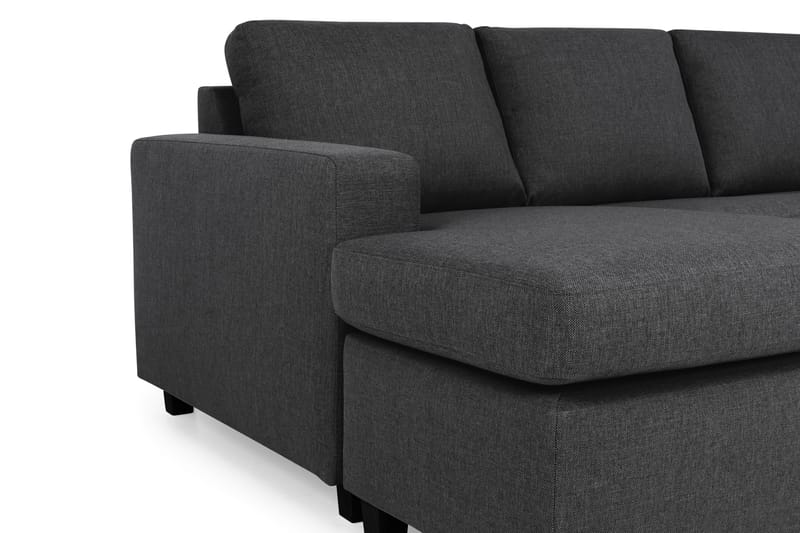 Crazy 5-sits Högervänd U-formad X-Large Soffa med Divan och Schäslong i Tyg - Mörkgrå - Möbler - Vardagsrum - Soffor - U-soffor