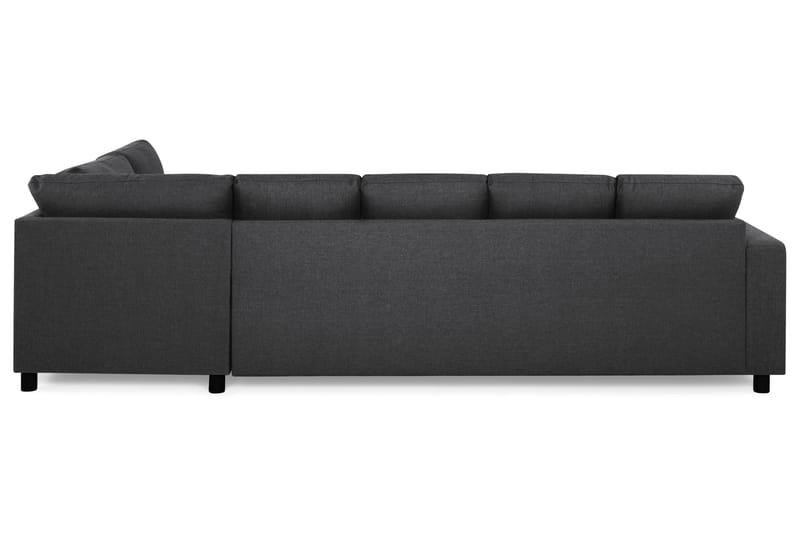Crazy 5-sits Högervänd U-formad X-Large Soffa med Divan och Schäslong i Tyg - Mörkgrå - Möbler - Vardagsrum - Soffor - U-soffor