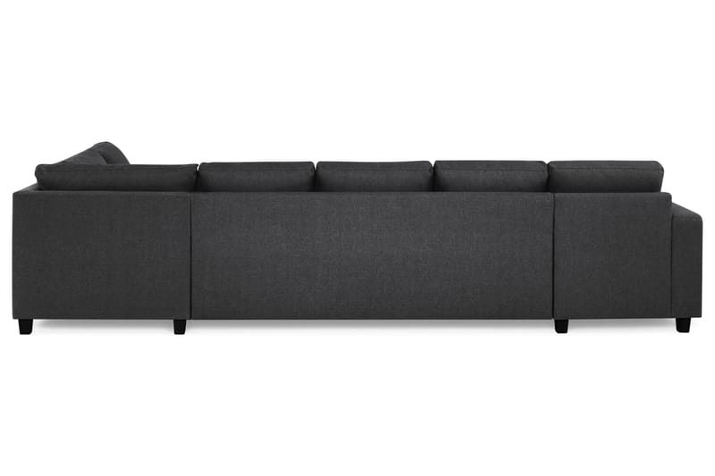 Crazy 5-sits Högervänd U-formad X-Large Soffa med Divan och Schäslong i Tyg - Mörkgrå - Möbler - Vardagsrum - Soffor - U-soffor