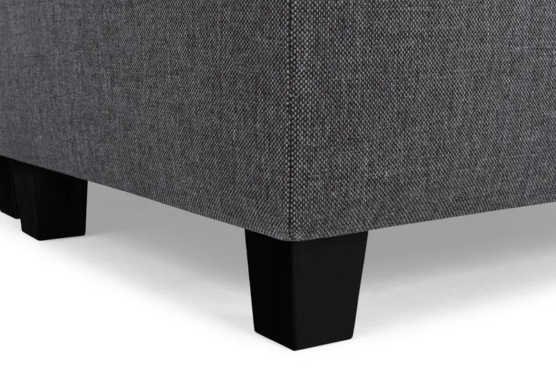 Crazy 5-sits Högervänd U-formad X-Large Soffa med Divan och Schäslong i Tyg - Mörkgrå - Möbler - Vardagsrum - Soffor - U-soffor