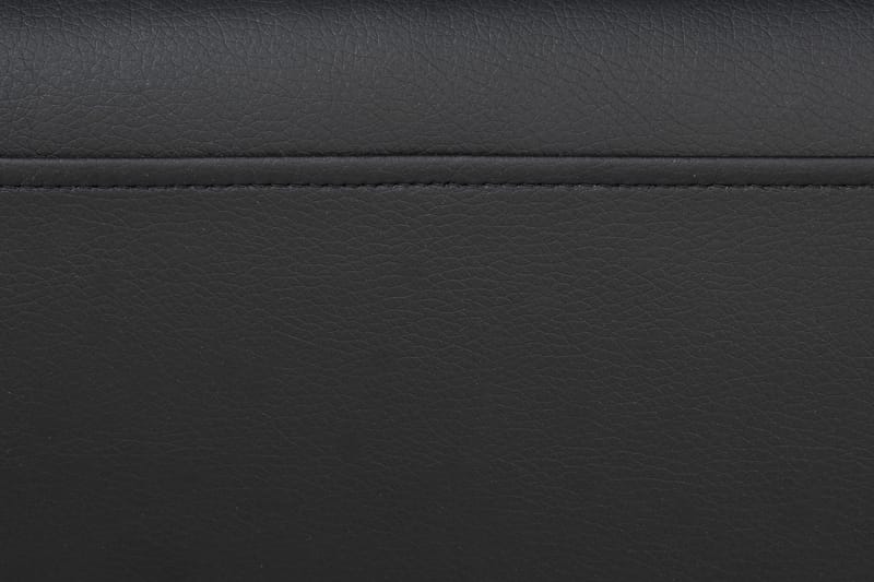 Crazy 5-sits U-formad Soffa med dubbelschäslong i Konstläder - Svart - Möbler - Vardagsrum - Soffor - Skinnsoffor