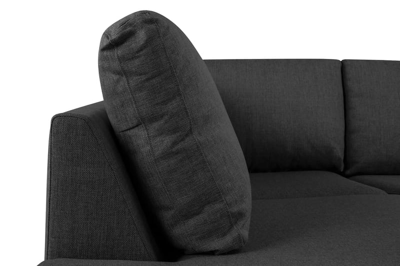 Crazy 5-sits U-formad Soffa med dubbelschäslong i Tyg - Antracit - Möbler - Vardagsrum - Soffor - U-soffor