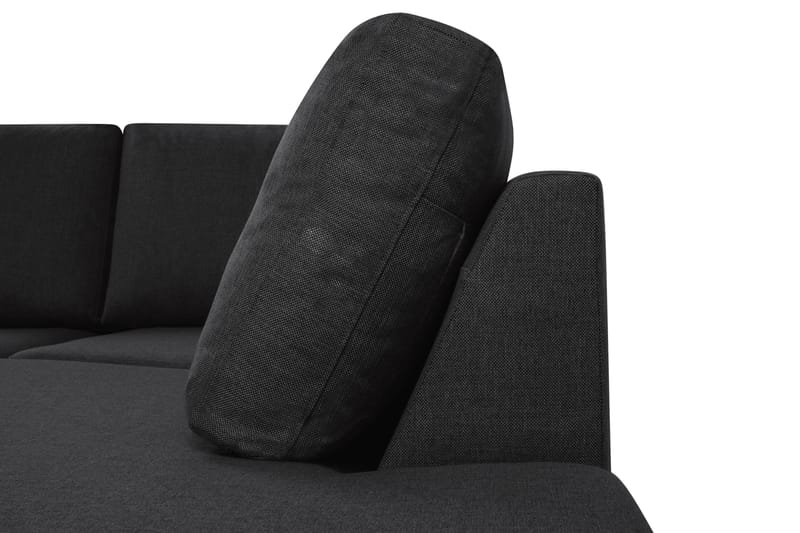 Crazy 5-sits U-formad Soffa med dubbelschäslong i Tyg - Antracit - Möbler - Vardagsrum - Soffor - U-soffor