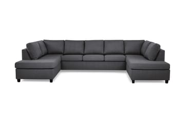 Crazy 5-sits U-formad Soffa med dubbelschäslong i Tyg