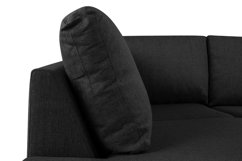 Crazy 5-sits Vänstervänd U-formad Soffa med Divan och Schäslong i Tyg - Antracit - Möbler - Vardagsrum - Soffor - U-soffor