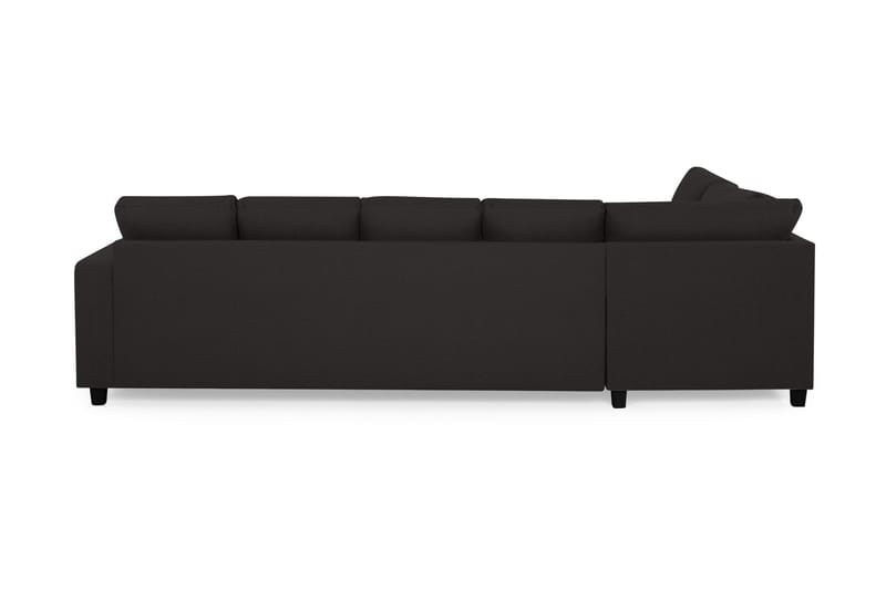 Crazy 5-sits Vänstervänd U-formad Soffa med Divan och Schäslong i Tyg - Antracit - Möbler - Vardagsrum - Soffor - U-soffor