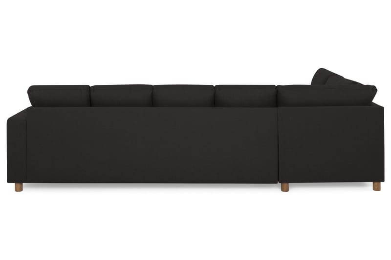 Crazy 5-sits Vänstervänd U-formad Soffa med Divan och Schäslong i Tyg - Antracit - Möbler - Vardagsrum - Soffor - U-soffor