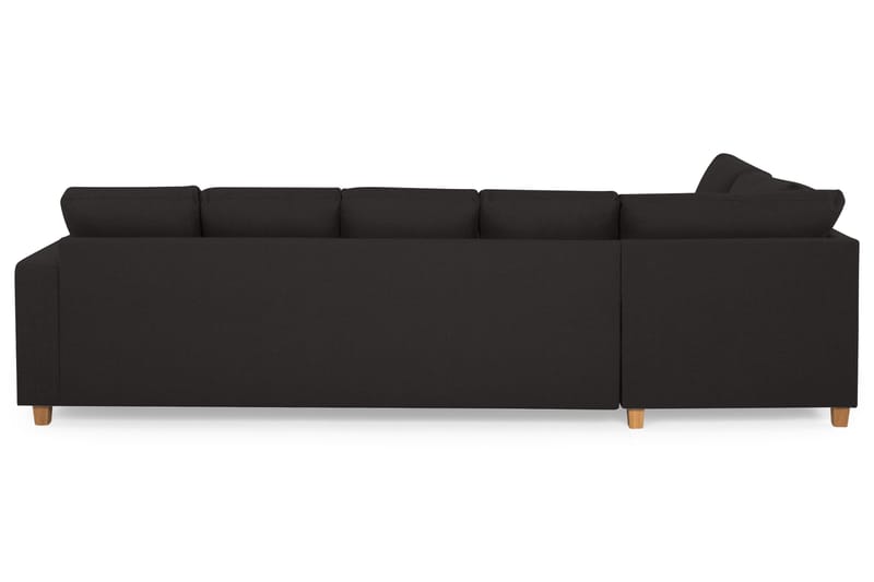 Crazy 5-sits Vänstervänd U-formad Soffa med Divan och Schäslong i Tyg - Antracit - Möbler - Vardagsrum - Soffor - U-soffor