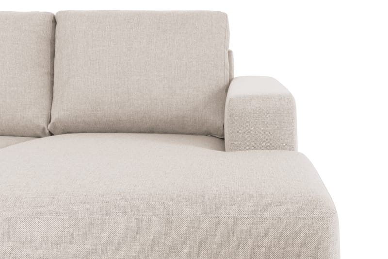 Crazy 5-sits Vänstervänd U-formad Soffa med Divan och Schäslong i Tyg - Beige - Möbler - Vardagsrum - Soffor - U-soffor