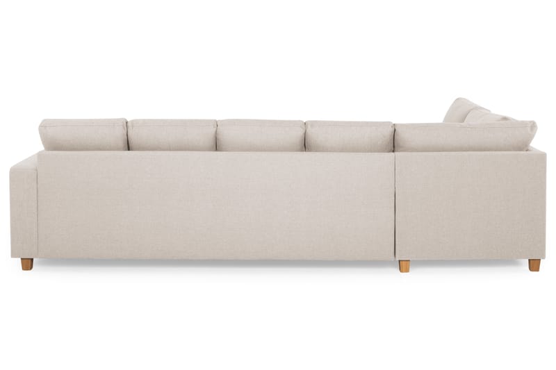 Crazy 5-sits Vänstervänd U-formad Soffa med Divan och Schäslong i Tyg - Beige - Möbler - Vardagsrum - Soffor - U-soffor