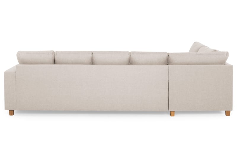 Crazy 5-sits Vänstervänd U-formad Soffa med Divan och Schäslong i Tyg - Beige - Möbler - Vardagsrum - Soffor - U-soffor