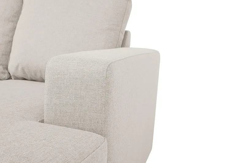 Crazy 5-sits Vänstervänd U-formad Soffa med Divan och Schäslong i Tyg - Beige - Möbler - Vardagsrum - Soffor - U-soffor