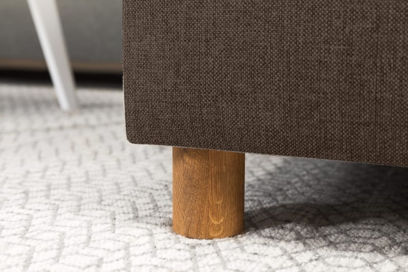 Crazy 5-sits Vänstervänd U-formad Soffa med Divan och Schäslong i Tyg - Brun - Möbler - Vardagsrum - Soffor - U-soffor