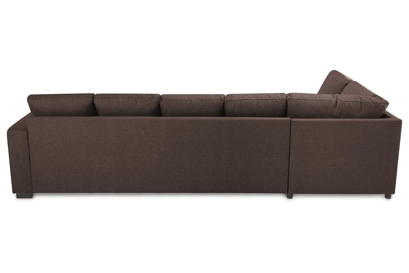 Crazy 5-sits Vänstervänd U-formad Soffa med Divan och Schäslong i Tyg - Brun - Möbler - Vardagsrum - Soffor - U-soffor