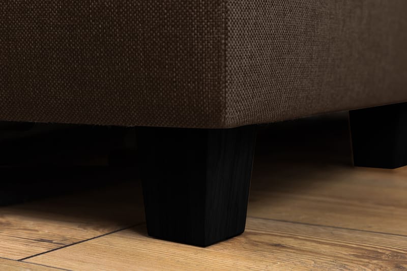 Crazy 5-sits Vänstervänd U-formad Soffa med Divan och Schäslong i Tyg - Brun - Möbler - Vardagsrum - Soffor - U-soffor