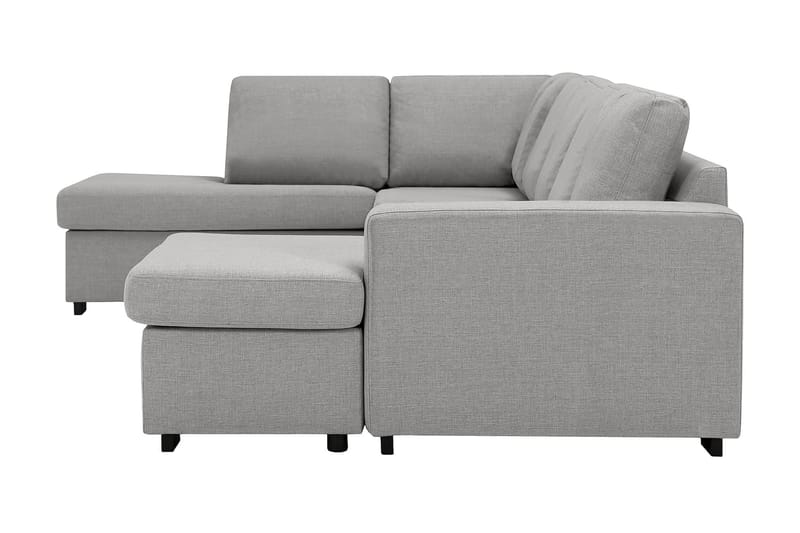 Crazy 5-sits Vänstervänd U-formad Soffa med Divan och Schäslong i Tyg - Grå - Möbler - Vardagsrum - Soffor - U-soffor