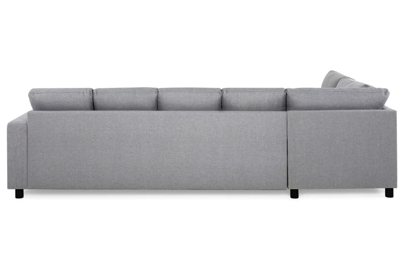 Crazy 5-sits Vänstervänd U-formad Soffa med Divan och Schäslong i Tyg - Grå - Möbler - Vardagsrum - Soffor - U-soffor