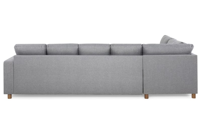 Crazy 5-sits Vänstervänd U-formad Soffa med Divan och Schäslong i Tyg - Grå - Möbler - Vardagsrum - Soffor - U-soffor
