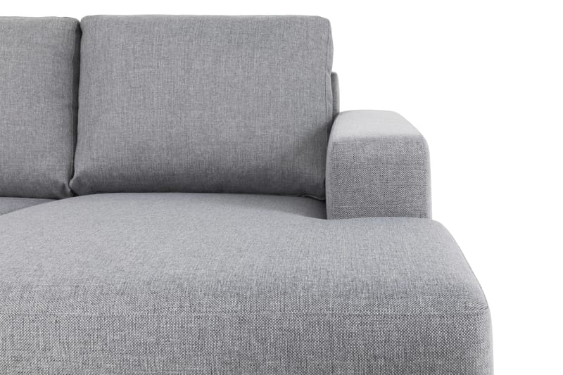 Crazy 5-sits Vänstervänd U-formad Soffa med Divan och Schäslong i Tyg - Grå - Möbler - Vardagsrum - Soffor - U-soffor