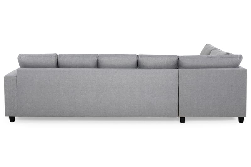 Crazy 5-sits Vänstervänd U-formad Soffa med Divan och Schäslong i Tyg - Grå - Möbler - Vardagsrum - Soffor - U-soffor