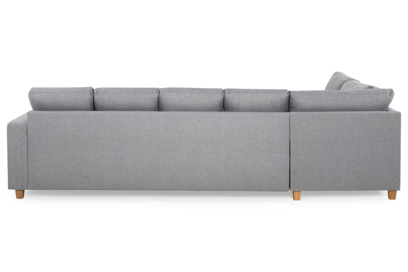 Crazy 5-sits Vänstervänd U-formad Soffa med Divan och Schäslong i Tyg - Grå - Möbler - Vardagsrum - Soffor - U-soffor