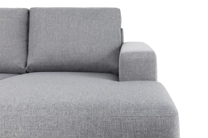 Crazy 5-sits Vänstervänd U-formad Soffa med Divan och Schäslong i Tyg - Grå - Möbler - Vardagsrum - Soffor - U-soffor