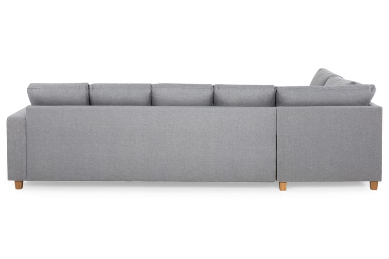 Crazy 5-sits Vänstervänd U-formad Soffa med Divan och Schäslong i Tyg - Grå - Möbler - Vardagsrum - Soffor - U-soffor