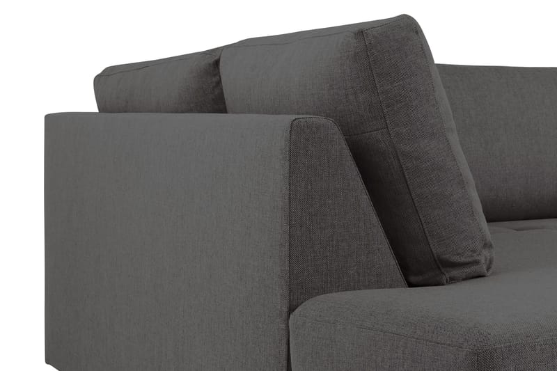 Crazy 5-sits Vänstervänd U-formad Soffa med Divan och Schäslong i Tyg - Mörkgrå - Möbler - Vardagsrum - Soffor - U-soffor