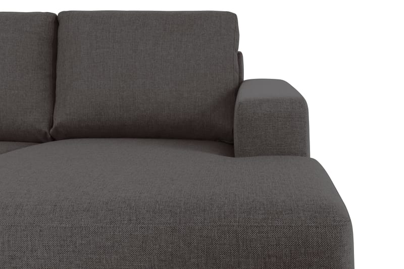 Crazy 5-sits Vänstervänd U-formad Soffa med Divan och Schäslong i Tyg - Mörkgrå - Möbler - Vardagsrum - Soffor - U-soffor