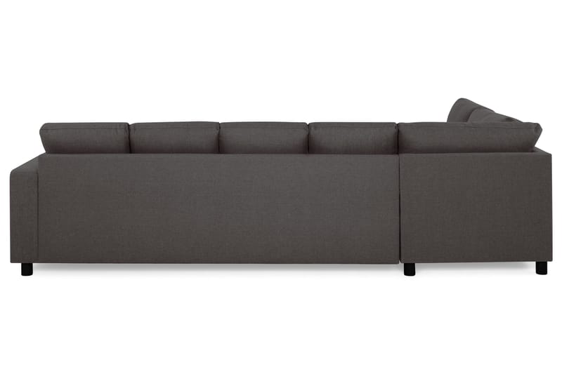 Crazy 5-sits Vänstervänd U-formad Soffa med Divan och Schäslong i Tyg - Mörkgrå - Möbler - Vardagsrum - Soffor - U-soffor