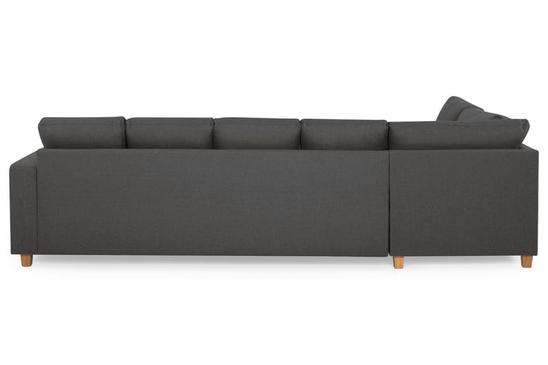 Crazy 5-sits Vänstervänd U-formad Soffa med Divan och Schäslong i Tyg - Mörkgrå - Möbler - Vardagsrum - Soffor - U-soffor