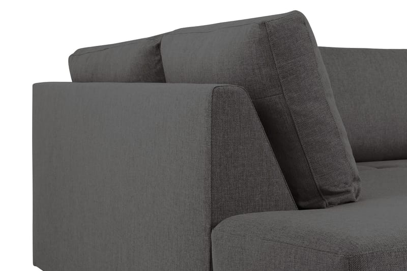 Crazy 5-sits Vänstervänd U-formad Soffa med Divan och Schäslong i Tyg - Mörkgrå - Möbler - Vardagsrum - Soffor - U-soffor