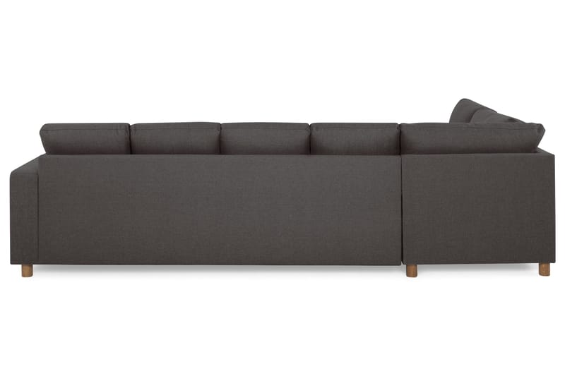 Crazy 5-sits Vänstervänd U-formad Soffa med Divan och Schäslong i Tyg - Mörkgrå - Möbler - Vardagsrum - Soffor - U-soffor