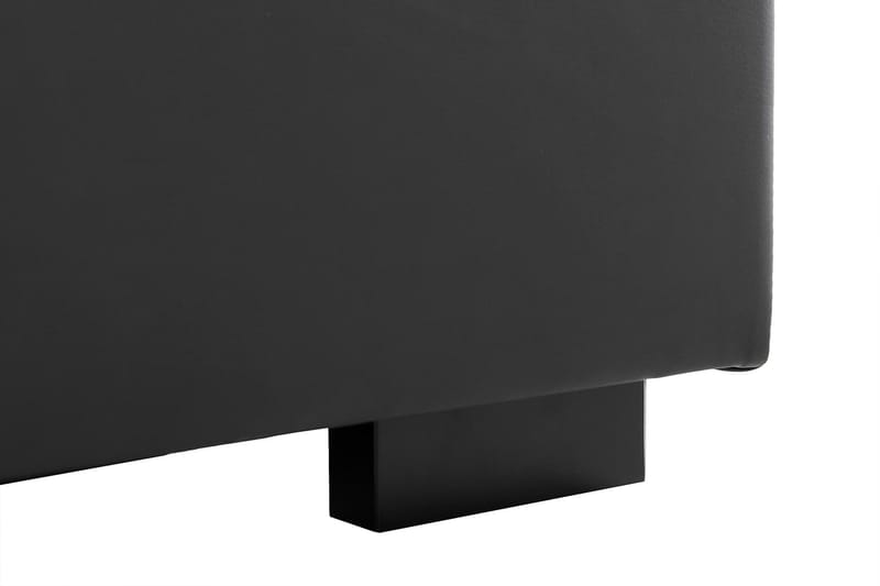 Crazy 5-sits Vänstervänd U-formad X-Large Soffa med Divan och Schäslong i Konstläder - Svart - Möbler - Vardagsrum - Soffor - Skinnsoffor