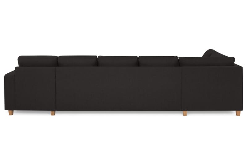 Crazy 5-sits Vänstervänd U-formad X-Large Soffa med Divan och Schäslong i Tyg - Antracit - Möbler - Vardagsrum - Soffor - U-soffor