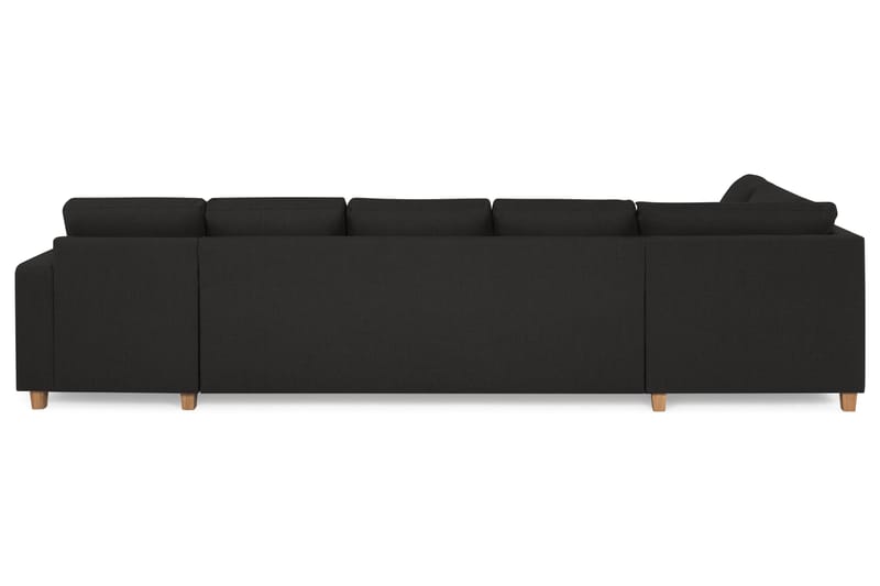 Crazy 5-sits Vänstervänd U-formad X-Large Soffa med Divan och Schäslong i Tyg - Antracit - Möbler - Vardagsrum - Soffor - U-soffor