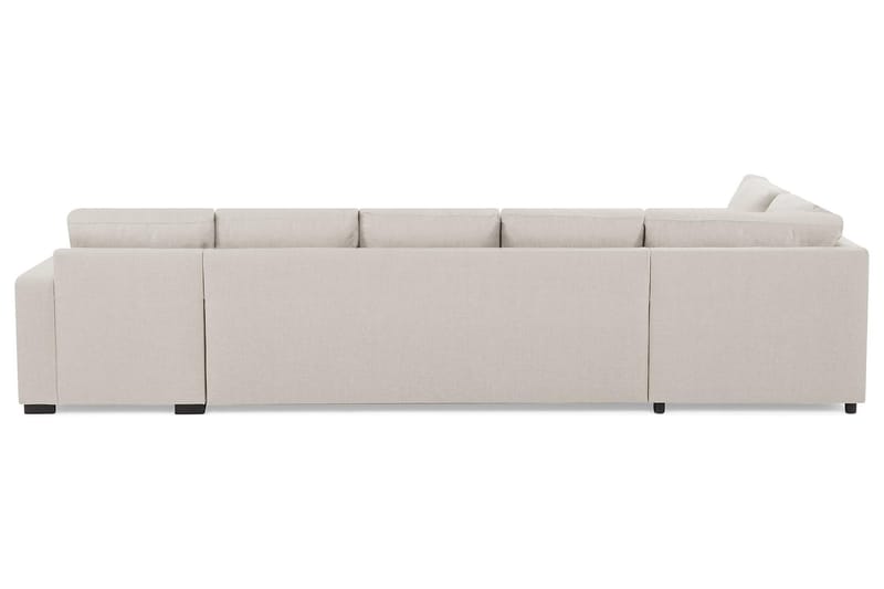 Crazy 5-sits Vänstervänd U-formad X-Large Soffa med Divan och Schäslong i Tyg - Beige - Möbler - Vardagsrum - Soffor - U-soffor