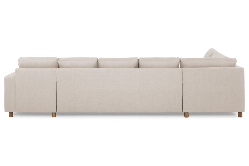 Crazy 5-sits Vänstervänd U-formad X-Large Soffa med Divan och Schäslong i Tyg - Beige - Möbler - Vardagsrum - Soffor - U-soffor